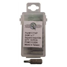 #1 x 1" Square Drive Insert Bit (10/Box)