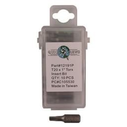 T20 x 1" Torx Drive Insert Bit (10/Box)