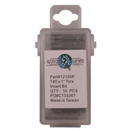 T25 x 1" Torx Drive Insert Bit (10/Box)