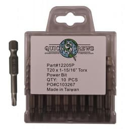 T20 x 1-15/16" Torx Drive Power Bit (10/Box)