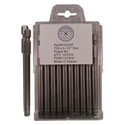 T30 x 3-1/2" Torx Drive Power Bit (10/Box)