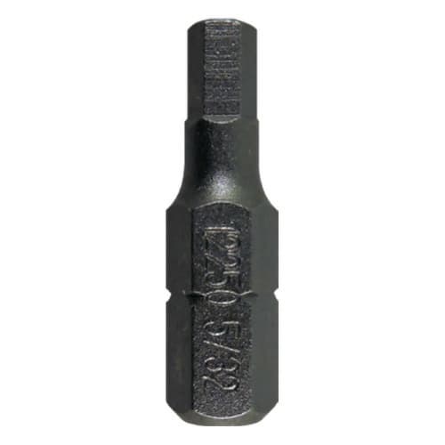 1" Hex Tamper Proof Drive Insert Bit, 5/32" Shank (100/Pack)