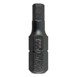 1" Hex Tamper Proof Drive Insert Bit, 5/32" Shank (100/Pack)
