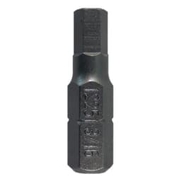 1" Hex Tamper Proof Drive Insert Bit, 3/16" Shank (100/Pack)