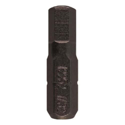 1" Hex Tamper Proof Drive Insert Bit, 7/32" Shank (100/Pack)