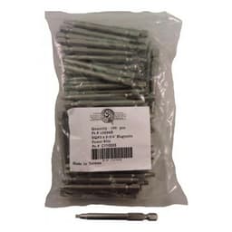 #2 x 2-3/4" Square Drive Magnetic Power Bit (100/Pack)