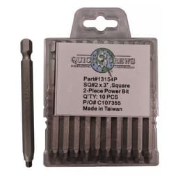#2 x 3" 2-Piece Square Drive Power Bit (10/Box)