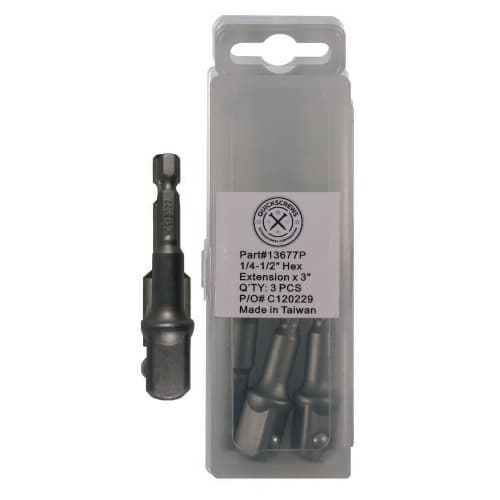 Quickscrews Hexagon Extension Bit