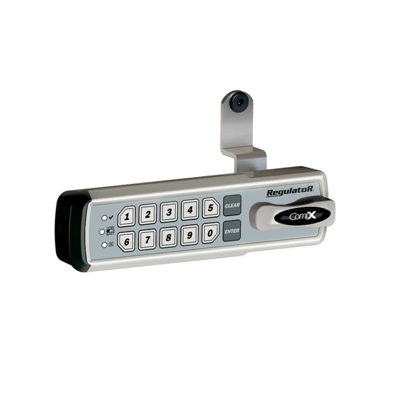 RegulatoR 1-3/4" Left Hand Mount Electronic Manual Lock, Satin Chrome, Keyless