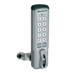 RegulatoR 7/16" Vertical Bottom Mount Electronic Manual Lock, Satin Chrome, Keyless