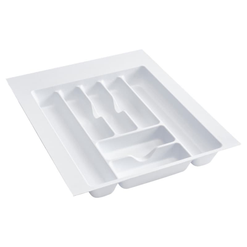 17-1/2" Cutlery Tray, White