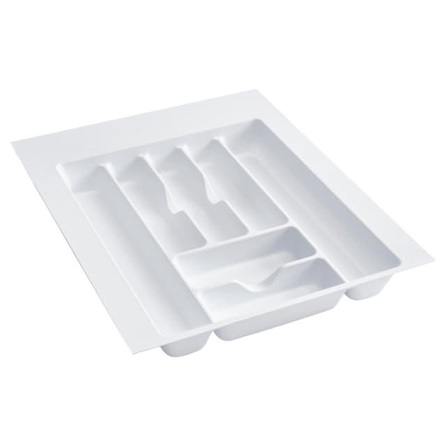 17-1/2" Cutlery Tray, White