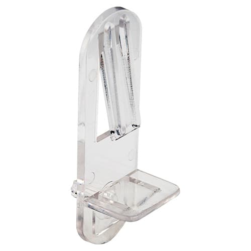 5mm Locking Shelf Clip with 5/8" Shelves, Clear Finish