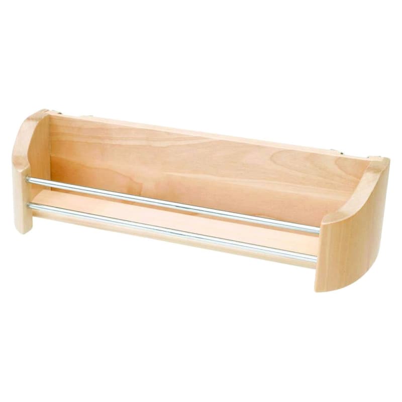 14" 1-Tier Wood Door Storage Tray with Screw Clips Bulk 5