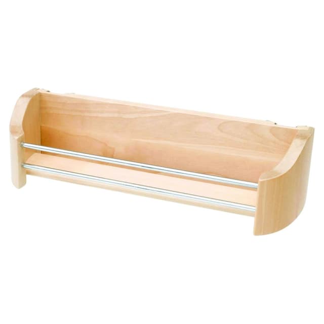 14" 1-Tier Wood Door Storage Tray with Screw Clips Bulk 5