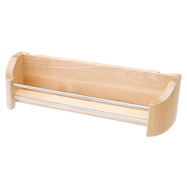 20" 1-Tier Wood Door Storage Tray with Screw Clips Bulk 5