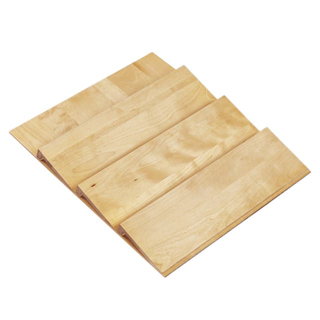 16" 3-Tier Wood Spice Drawer Insert, Maple