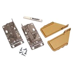 Almond Sink Front Tip-Out Tray with 1-Pair Hinges and End Cap