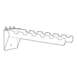 Rake Displayer, Zinc Finish