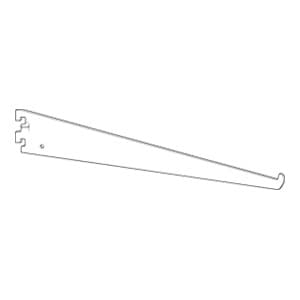 8" RVS46 Downslant Shelf Bracket, Satin Zinc/Brass Finish