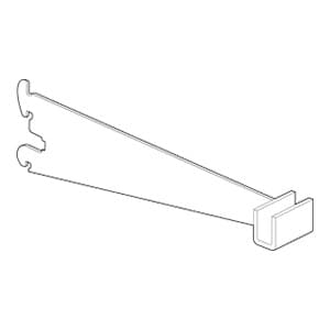 12" RVS725 Left Hand Hangrod Bracket, Polished Chrome