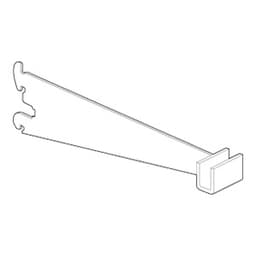 12" RVS825 Left Hand Hangrod Bracket, Polished Chrome