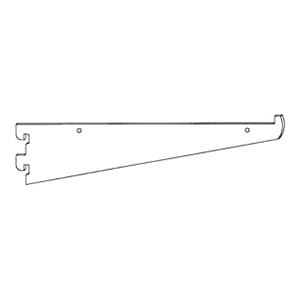 18" RVS841 Heavy-Duty Shelf Bracket with Tip, Stain Zinc