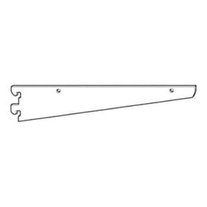 10" RVS842 Heavy-Duty Slim Profile Shelf Bracket 1" Adjustable, Stain Zinc/Polished Chrome