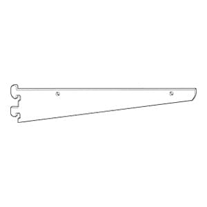 8" RVS844 Heavy-Duty Uphook Shelf Bracket, Stain Zinc