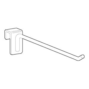 6" Hangrod Hooks and Pegs, Bright Chrome