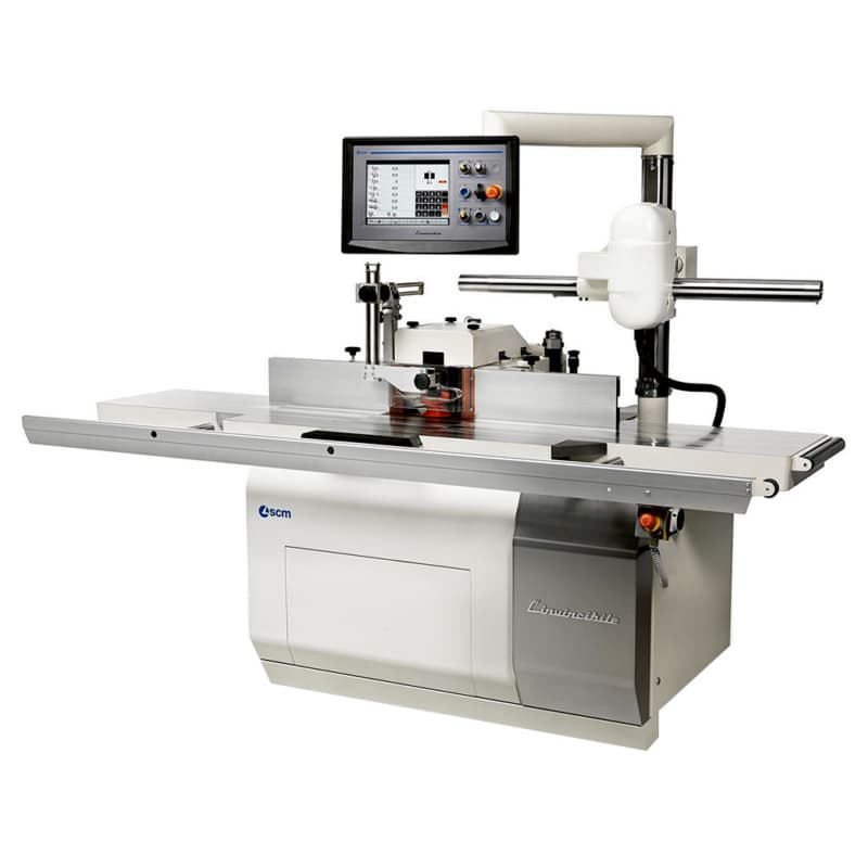 SCM 3-Phase 15Hp L'invincibile HSK Tilting 1.25" Electrospindle Shaper, 7-axis w/FAST table, 12" touchscreen, RFID Tool Recognition, w/5.5" of useable spindle below the nut