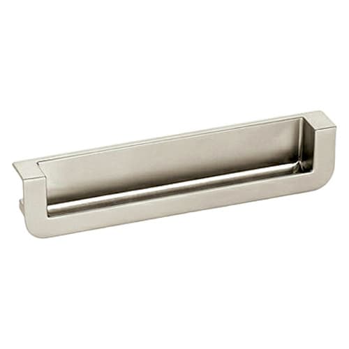 5" 22518 Series Cabinet Recessed Edge Pull, Satin Nickel