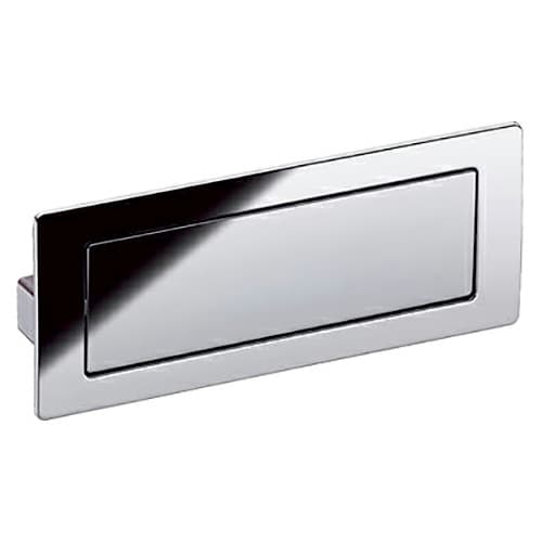 5" 2Z075 Series Cabinet Covered Flush Pull, Polished Chrome