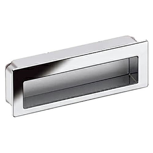 3-3/4" 2Z078 Series Cabinet Flush Pull, Polished Chrome