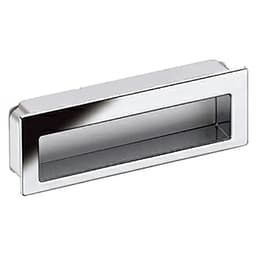 3-3/4" 2Z078 Series Cabinet Flush Pull, Polished Chrome