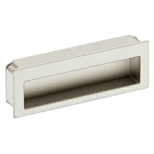3-3/4" 2Z078 Series Cabinet Flush Pull, Satin Nickel