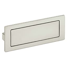 5" 2Z075 Series Cabinet Covered Flush Pull, Satin Nickel
