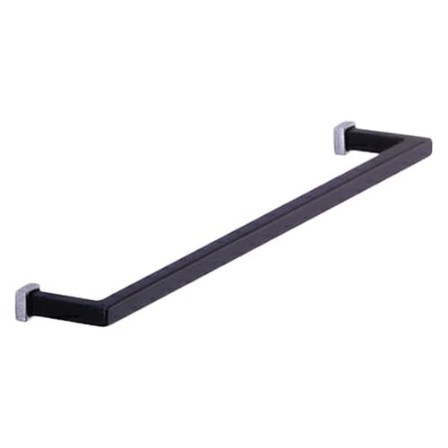 7-1/2" 34043 Series Cabinet Pull, Matte Black/Matte Chrome