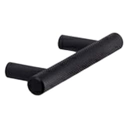 5" 33998 Series Knurled Cabinet Pull, Matte Black