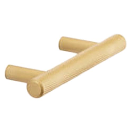 6-1/4" 33998 Series Knurled Cabinet Pull, Matte Gold