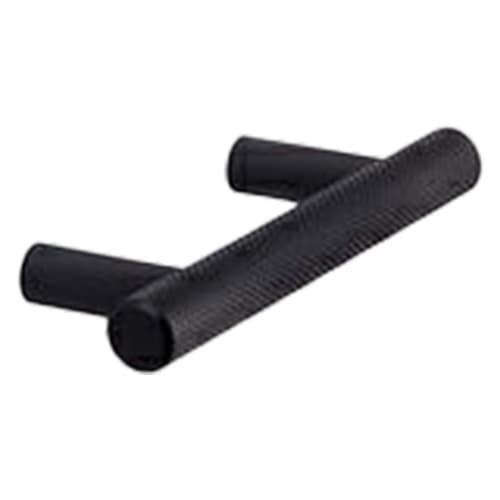 6-1/4" 33998 Series Knurled Cabinet Pull, Matte Black