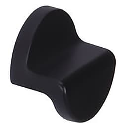 1-1/4" 22766 Series Semi Round Cabinet Knob, Matte Black