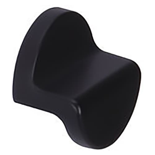 1-1/4" 22766 Series Semi Round Cabinet Knob, Matte Black