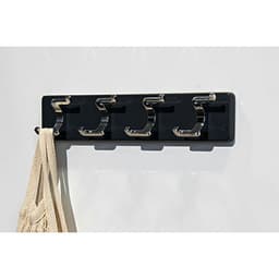 15-3/4" 88908 Series 4 Hook Rack, Anthracite