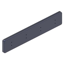 15-3/4" 88948 Series 4 Hook Rack, Anthracite