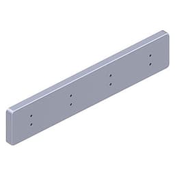 15-3/4" 88948 Series 4 Hook Rack, Silver