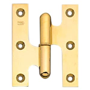 40mm Left-Hand Lift-Off Hinge, Polished Brass