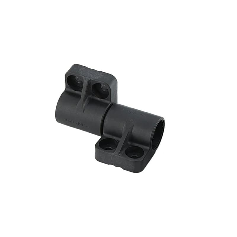 75mm Soft-Close Damper Hinge with Bracket, Dark Gray