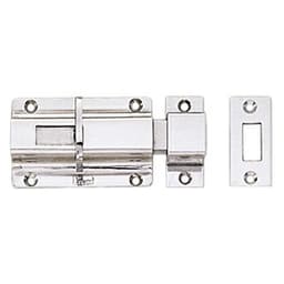Slide Bolt, Satin Stainless Steel