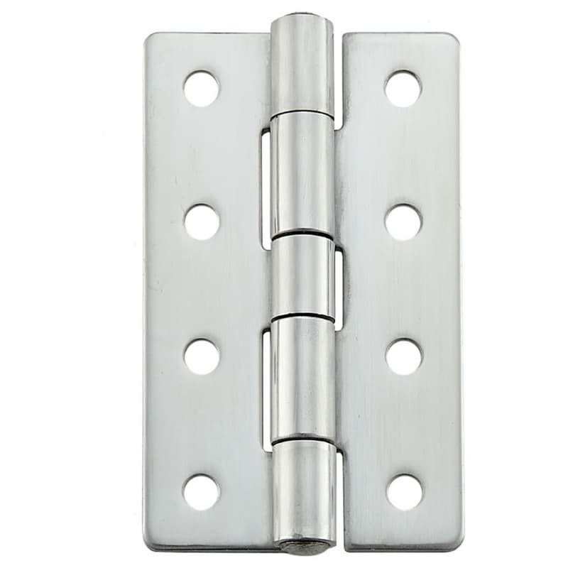 60mm x 100mm Butt Hinge with Holes, Mirror